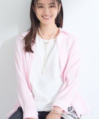 INDIVI/インディヴィ INDIVI 【体型カバー／清涼感】シアーオーバーシャツ/508372264
