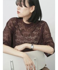 Samansa Mos2 blue/サマンサモスモス ブルー Samansa Mos2 blue レースTシャツ/508372327