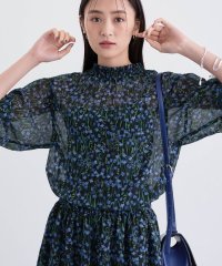 INDIVI/インディヴィ INDIVI 【セットアップ可能】フラワーシフォンブラウス/508372479