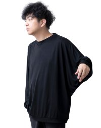  GENELESS/ジェネレス GENELESS tシャツ メンズ ドルマン 長袖 長袖ドルマンtシャツ ドレープ Tシャツ おしゃれ 体系カバー 切替 オーバーサイズ ゆったり /508372491