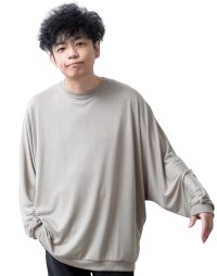  GENELESS/ジェネレス GENELESS tシャツ メンズ ドルマン 長袖 長袖ドルマンtシャツ ドレープ Tシャツ おしゃれ 体系カバー 切替 オーバーサイズ ゆったり /508372491