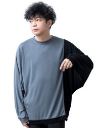  GENELESS/ジェネレス GENELESS tシャツ メンズ ドルマン 長袖 長袖ドルマンtシャツ ドレープ Tシャツ おしゃれ 体系カバー 切替 オーバーサイズ ゆったり /508372491