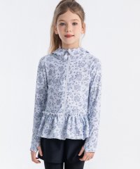 TeddyShop/テディショップ Teddyshop 【UVカット率 99.9%以上】キッズ水着 長袖フード付きハイネックフレアジップラッシュガード/508372594