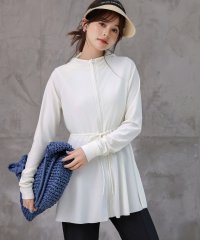 TeddyShop/テディショップ Teddyshop 【UVカット率 99.9%以上】レディース水着 長袖フード付きハイネックジップアップ体型カバーラッシュガード/508372595