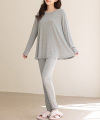 TeddyShop/テディショップ Teddyshop レディース てろっとなめらか長袖プルオーバーメロウフリルルームウェア 上下2点セット/508372599