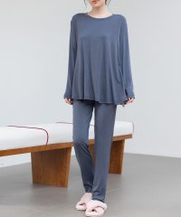 TeddyShop/テディショップ Teddyshop レディース てろっとなめらか長袖プルオーバーメロウフリルルームウェア 上下2点セット/508372599
