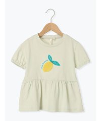 Samansa Mos2 Lagom/サマンサモスモス ラーゴム Samansa Mos2 Lagom 【吸水速乾】レモンさがら刺繍Tシャツ/508372604