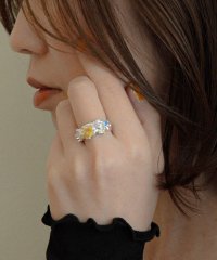 styiro/スタイロ styiro ニッケルフリー ジェムメタルリング ハンドメイド/508372792