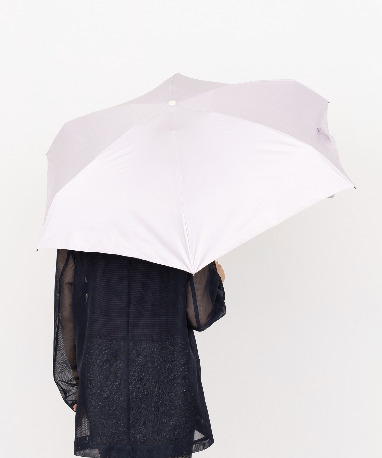 セットアップセブン SETUP7 晴雨兼用53cmコンパクト5段無地(黒