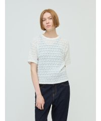 mizuiro ind/mizuiro ind ストレッチレースクルーネックTシャツ/508372840