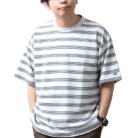  GENELESS/ジェネレス GENELESS tシャツ メンズ オーバーサイズ 肉厚 7.05オンス 吸水速乾 ディスカス クールマックス レトロボーダー アメカジ 春 ボーダ/504770769