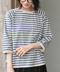 rps/リブ切替７分袖ボーダーＴ/508319179