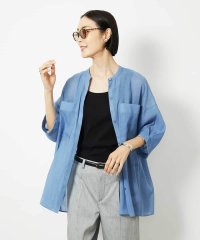 MICHEL KLEIN/バンドカラーシアーブラウス/508373260