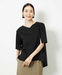 MICHEL KLEIN/[接触冷感]異素材バックフレアカットソー/508373268