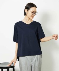 MICHEL KLEIN/[接触冷感]異素材バックフレアカットソー/508373268