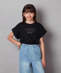a.v.v(KID'S)/[100－130]オーロラスパンコールロゴTシャツ/508373283