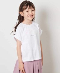 a.v.v(KID'S)/[100－130]オーロラスパンコールロゴTシャツ/508373283