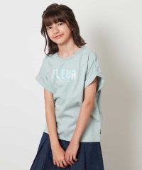 a.v.v(KID'S)/【毛玉になりにくい/安心の綿100％/イージーケア】[140－150]オーロラスパンコールロゴTシャツ/508373285