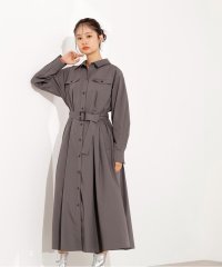 N Natural Beauty Basic/タック入りシャツワンピース/508373432