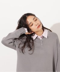 N Natural Beauty Basic/シャツレイヤード風ニット/508373439