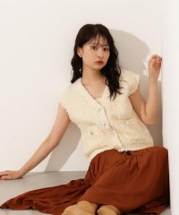 N Natural Beauty Basic/Vネックニットジレ/508373442