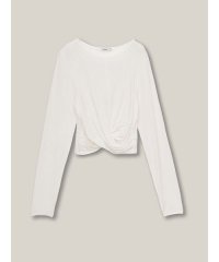 KATION SPORTS＆WELLNESS/カティオン スポーツ アンド ウェルネス KATION SPORTS & WELLNESS スムースジャージクロップドツィストドレープTシャツ LADIES/508375427