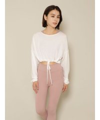 KATION SPORTS＆WELLNESS/カティオン スポーツ アンド ウェルネス KATION SPORTS & WELLNESS スムースジャージ クロップドドローストリングスTシャツ LADIES/508375840