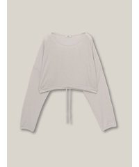 KATION SPORTS＆WELLNESS/カティオン スポーツ アンド ウェルネス KATION SPORTS & WELLNESS スムースジャージ クロップドドローストリングスTシャツ LADIES/508375841