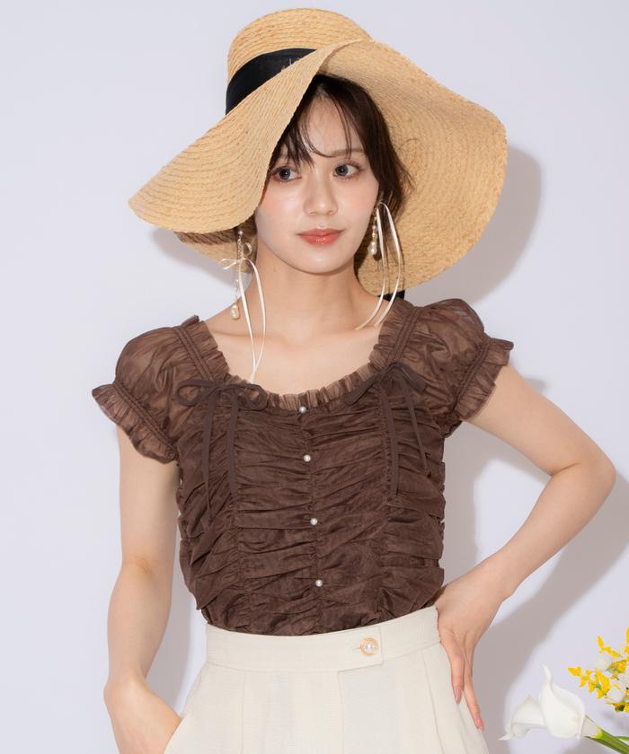 チュールギャザートップス(508376928) | ウィルセレクション