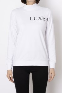 LUXEAKMPLUS/リュクスエイケイエムプラス LUXEAKMPLUS ゴルフ 光沢ロゴモックネックTシャツ/508377087