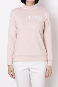 LUXEAKMPLUS/リュクスエイケイエムプラス LUXEAKMPLUS ゴルフ 光沢ロゴモックネックTシャツ/508377087