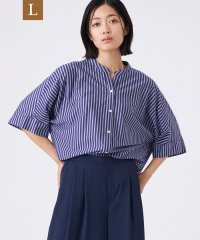 TRANS WORK(L)/【L】【ウォッシャブル】T/Cストライプ天竺/508329454