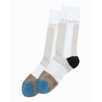 LANVIN SPORT/ランバン スポール LANVIN SPORT レギュラー丈カラーブロックソックス【抗菌防臭】【返品不可商品】/508340030