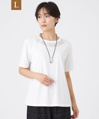 エヴェックス バイ クリツィア　Lサイズ/【L】【接触冷感】【ウォッシャブル】ネックエンブロイダリーカットソー/508357743