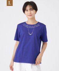 エヴェックス バイ クリツィア　Lサイズ/【L】【接触冷感】【ウォッシャブル】ネックエンブロイダリーカットソー/508357743