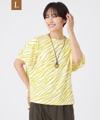 エヴェックス バイ クリツィア　Lサイズ/【L】【ウォッシャブル】フローゼブラグリッタープリントカットソー/508357746