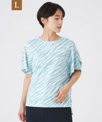 エヴェックス バイ クリツィア　Lサイズ/【L】【ウォッシャブル】フローゼブラグリッタープリントカットソー/508357746