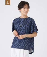 エヴェックス バイ クリツィア　Lサイズ/【L】【ウォッシャブル】フローゼブラグリッタープリントカットソー/508357746