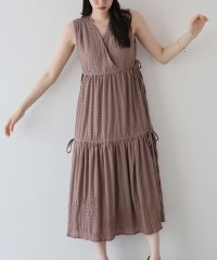 BLUEEAST/ブルーイースト BLUEEAST サイドリボンカシュクールティアードワンピース/508372474