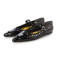 YOSUKE/ヨースケ YOSUKE ポインテッドトゥスタッズパンプス 2820036/508377994