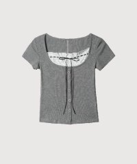 LA POMME petit/ラポミ プチ LA POMME petit Floral Lace Up T/508378005