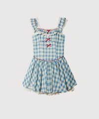 LA POMME petit/ラポミ プチ LA POMME petit Garden Motif Plaid Frill Dress/508378008