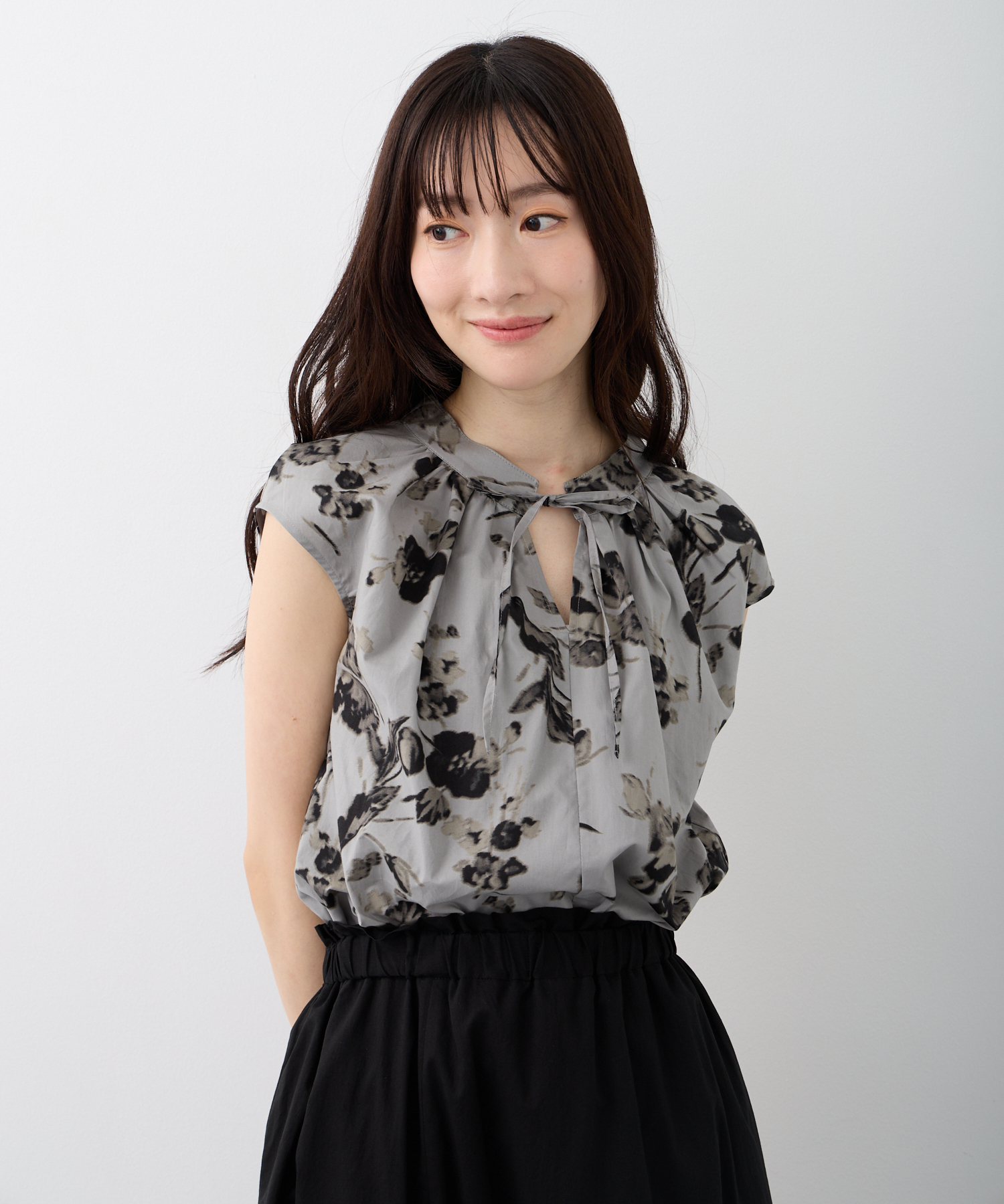 ダブルフェーストーキョー Doubleface Tokyo ドルマンスリーブショート丈シャツ【日本製】 （ボルドー） ダブルフェーストーキョー Doubleface Tokyo ドルマンスリーブ