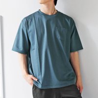 TopIsm/トップイズム TopIsm 半袖 Tシャツ メンズ 吸水速乾 ストレッチ ビッグシルエット オーバーサイズ ポケット付 クルーネック 無地 カットソー 男女兼用/508378113
