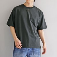 TopIsm/トップイズム TopIsm 半袖 Tシャツ メンズ 吸水速乾 ストレッチ ビッグシルエット オーバーサイズ ポケット付 クルーネック 無地 カットソー 男女兼用/508378113