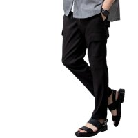  GENELESS/ジェネレス GENELESS カーゴパンツ メンズ アンクル 夏 涼しいパンツ 接触冷感 ひんやり ストレッチ イージーパンツ スリム ペイズリー カーゴ ベー/508378203