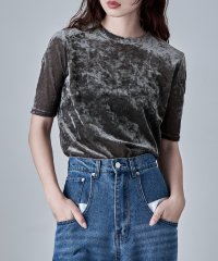 etoll./エトル etoll. シアーベロアハーフスリーブプルオーバー/508378229