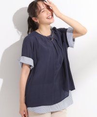 SHOO・LA・RUE/シューラルー SHOO・LA・RUE 【半袖登場】時短でこなれ見え叶う 裾レイヤードトップス/508378355