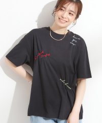SHOO・LA・RUE Cutie Blonde/キューティーブロンド Cutie Blonde 【ひんやり】レタリング刺繍Tシャツ/508378356