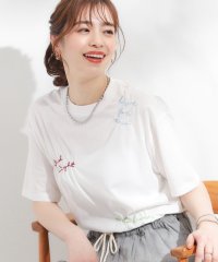 SHOO・LA・RUE Cutie Blonde/キューティーブロンド Cutie Blonde 【ひんやり】レタリング刺繍Tシャツ/508378356